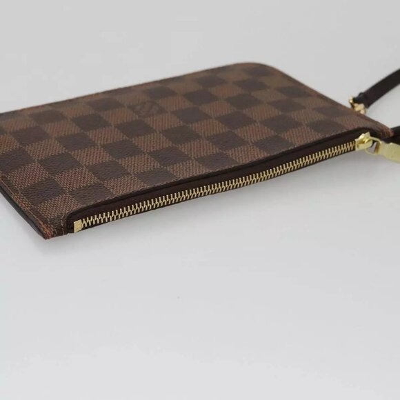 LOUIS VUITTON Damier Ebene Neverfull PM Pouch Pouch LV Auth - Picture 7 of 16